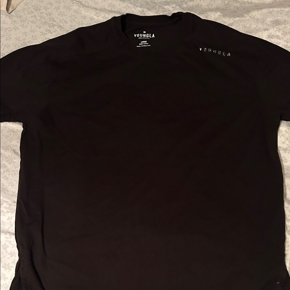 YoungLA Men's Jet Black Short Sleeve Tee